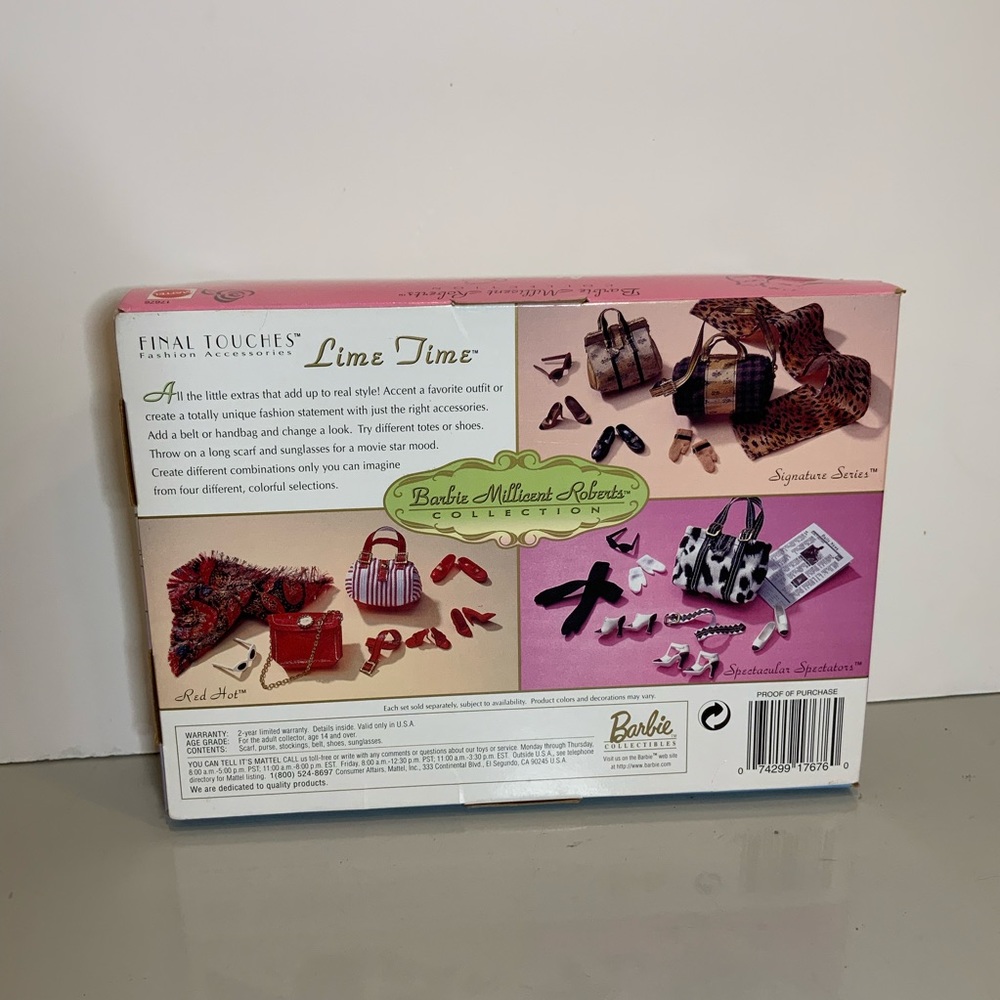 Barbie Final Touches Fashion Accessories “Lime Time” Limited Edition 1997